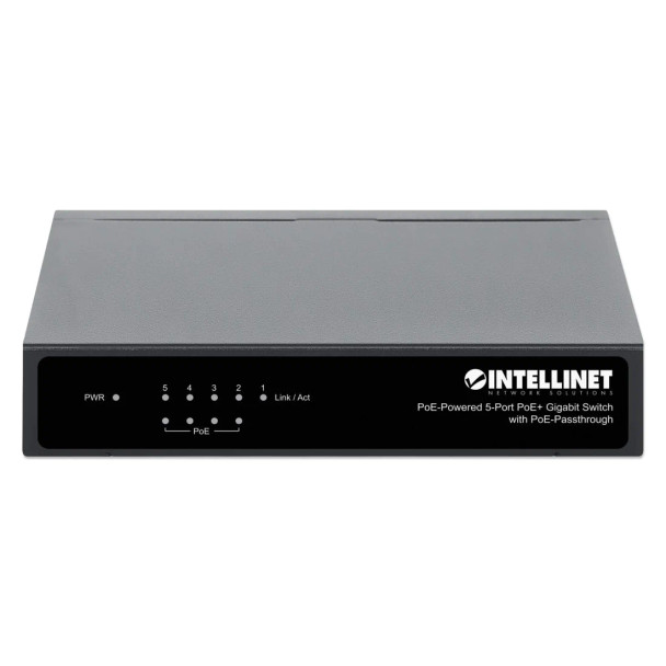 Intellinet PoE Powered 5-Port Gigabit Switch with PoE Passthrough