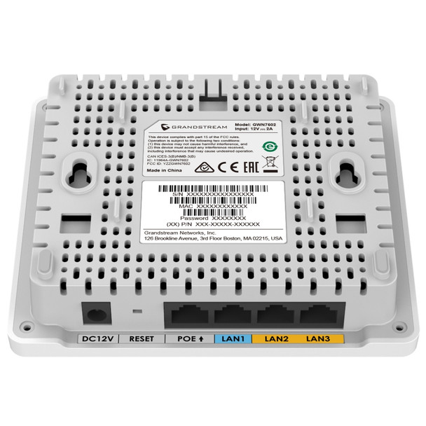 Grandstream Networks GWN7603 2x2 MIMO 802.11ac Wave-2 Wireless AP w/Switch
