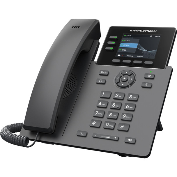Grandstream GRP2611G 4 Lines 2 SIP Accts PoE IP Phone 2.4in Color Screen