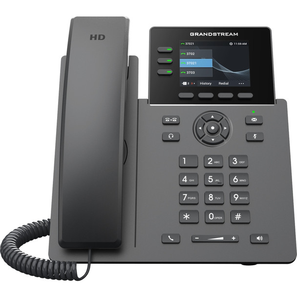 Grandstream GRP2611G 4 Lines 2 SIP Accts PoE IP Phone 2.4in Color Screen