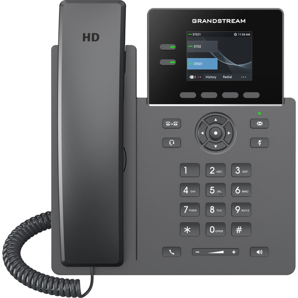 Grandstream GRP2610P 2 Lines 2 SIP Accts PoE IP Phone 2.4in Color Screen