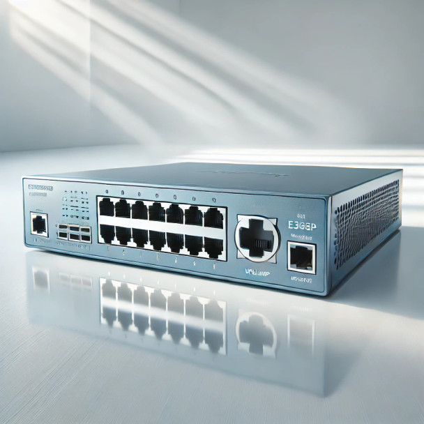 Juniper Networks EX2300-C-12P Compact PoE+ Ethernet Switch – 12-Port 1GbE Silent Fanless Design
