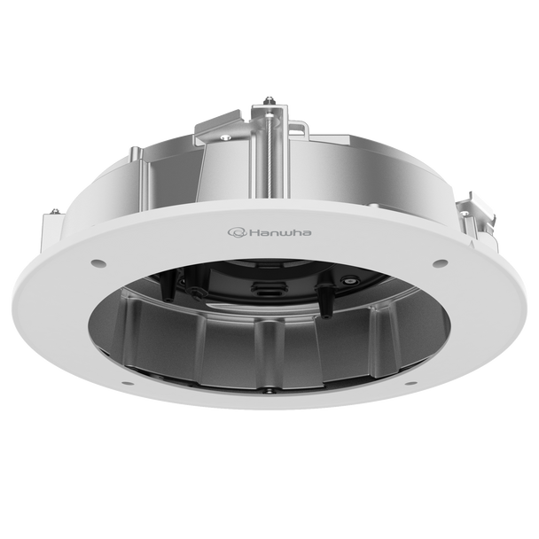 Hanwha SHD-2500FPW In-Ceiling Mount for PNM-C16083RVQ & PNM-C32083RVQ Cameras – Durable Aluminum & PC Housing