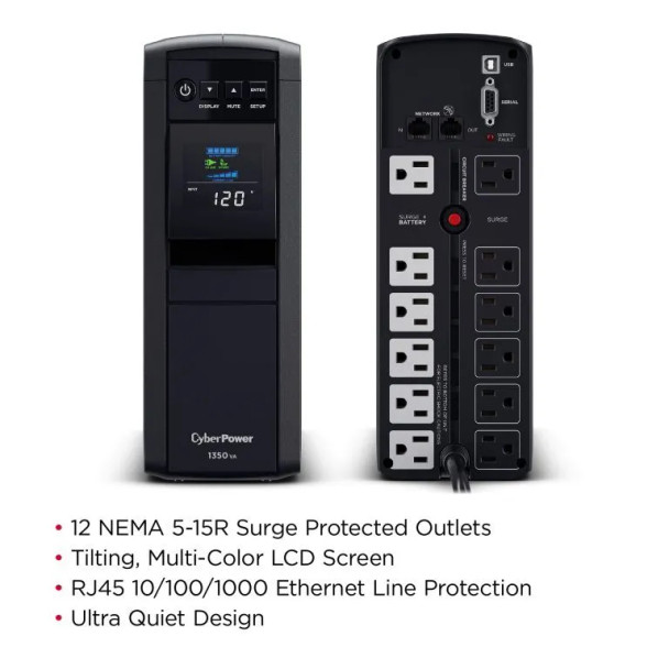 Cyber Power CP1350PFCLCD UPS Solutions
