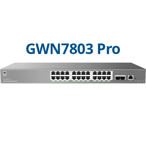 Grandstream GWN7803-PRO Pro Managed PoE Network Switch 24xGigE 2xSFP+