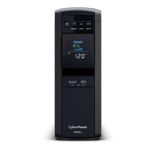 CyberPower Systems CP1500PFCLCDTAA 1500VA TAA-Compliant PFC Sinewave UPS with LCD