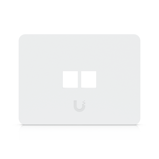 Ubiquiti UACC-WP-KEYSTONE-H-2P Universal Paintable 2-Port Horizontal Keystone Wall Plate (4-Pack)