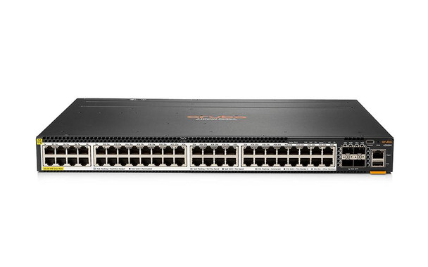 HPE Aruba Networking CX 6300M 48-Port Smart Rate Class 6 PoE Switch with 4 SFP56 Uplinks (JL728B#ABA) | Layer 3 Managed Enterprise Switch