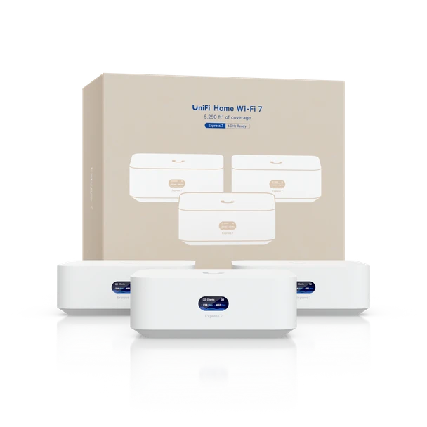 Ubiquiti UniFi Express 7 3-Pack Whole Home Mesh WiFi  System