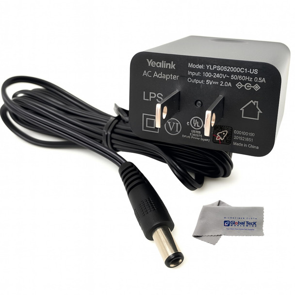 Yealink PS5V2000US 5V 2A Power Supply for Yealink Phones