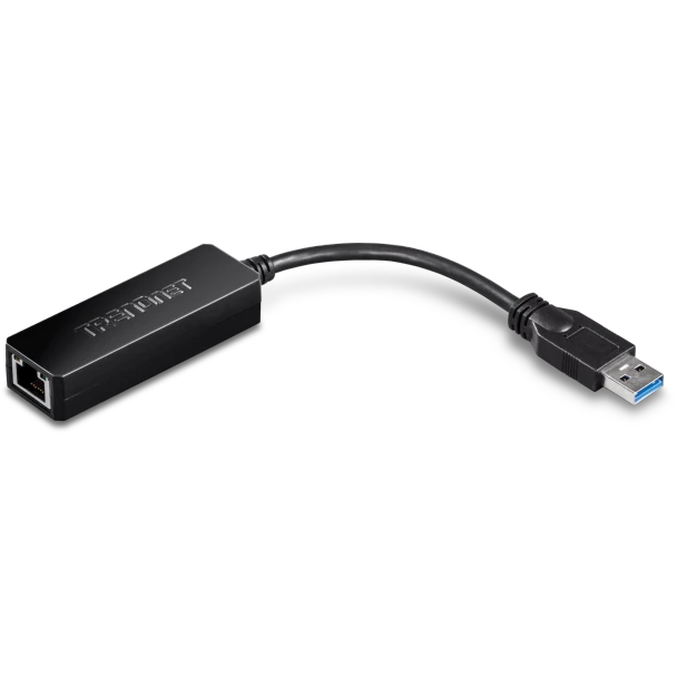 TRENDnet TU3-ETG USB 3.0 to Gigabit Ethernet Adapter, USB-A to RJ45, 10/100/1000Mbps