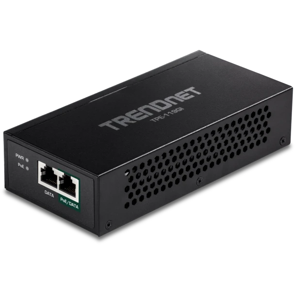 TRENDnet TPE-119GI Gigabit PoE++ Injector, 95W 802.3bt, PoE/PoE+/PoE++, 100m