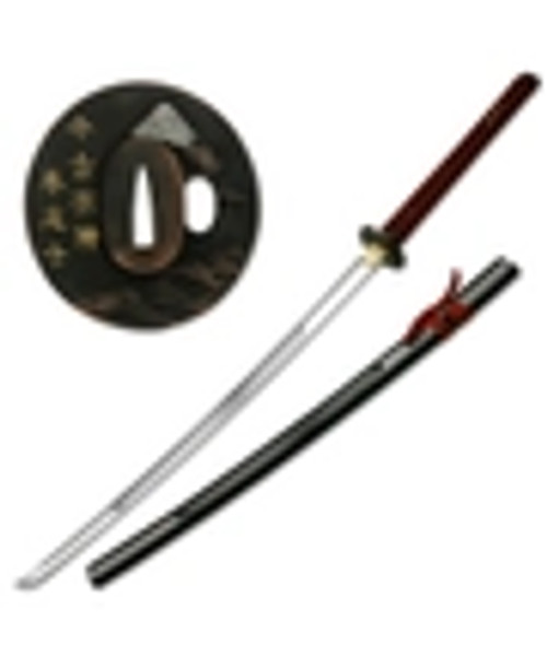 TEN RYU - HAND FORGED SAMURAI SWORD WITH DISPLAY STAND - LU-011