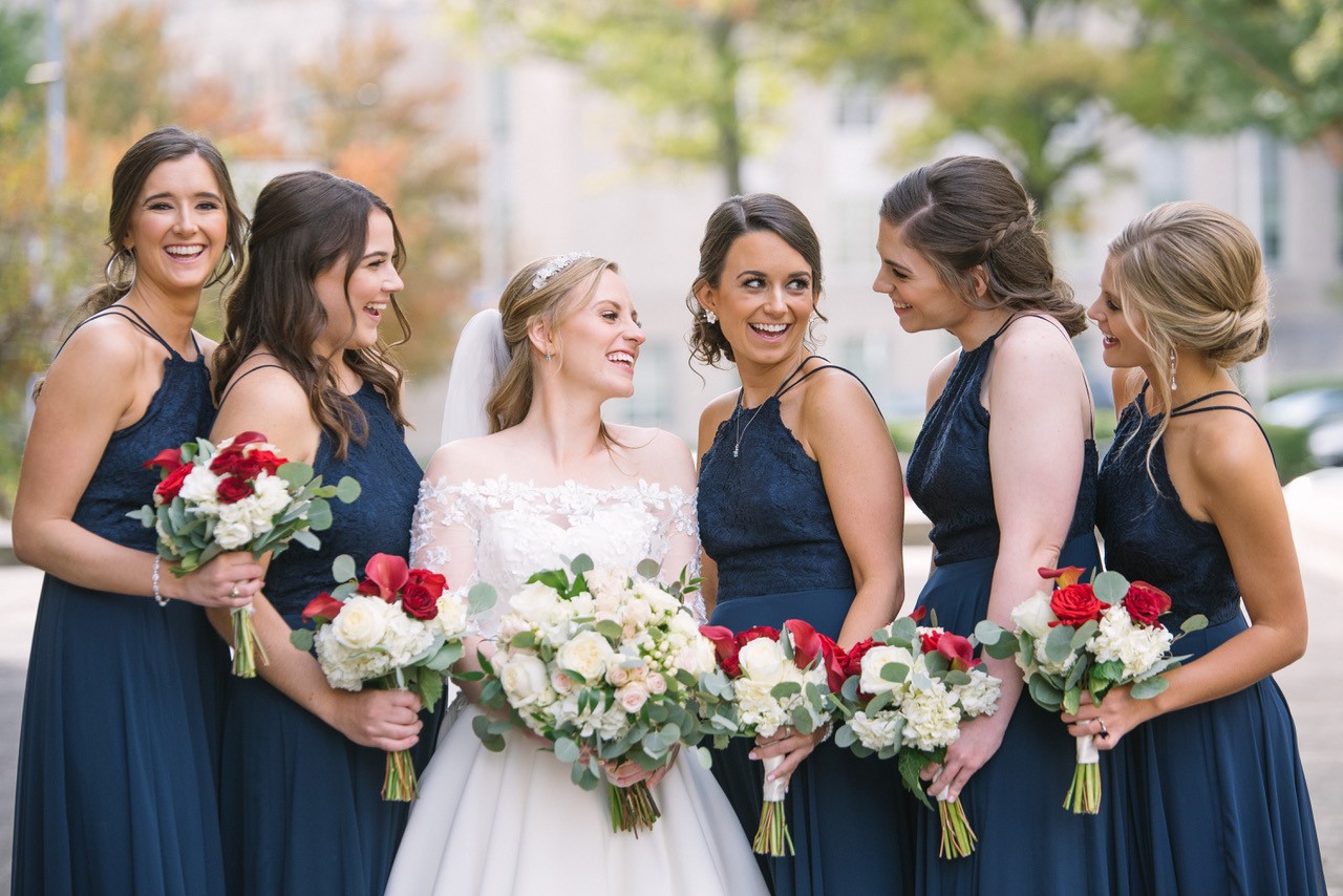 Bride and Bridesmaid Bouquets