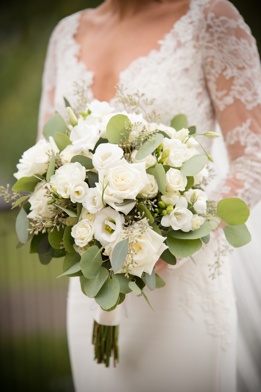 White and green bouquet