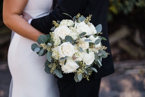 White and Eucalyptus Bouquet