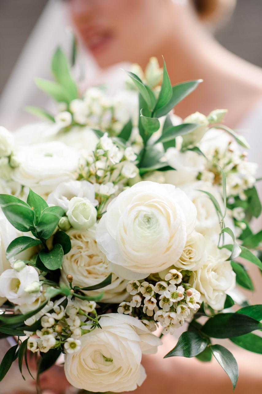 All White Bouquet