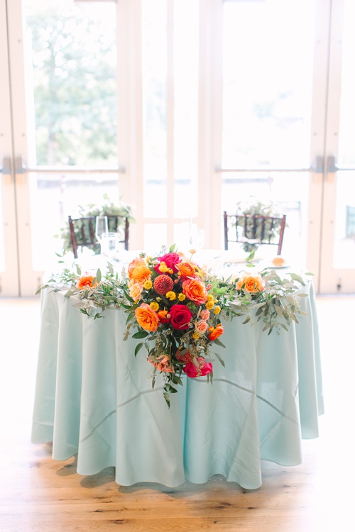 Sweetheart Table Cascading Bouquet