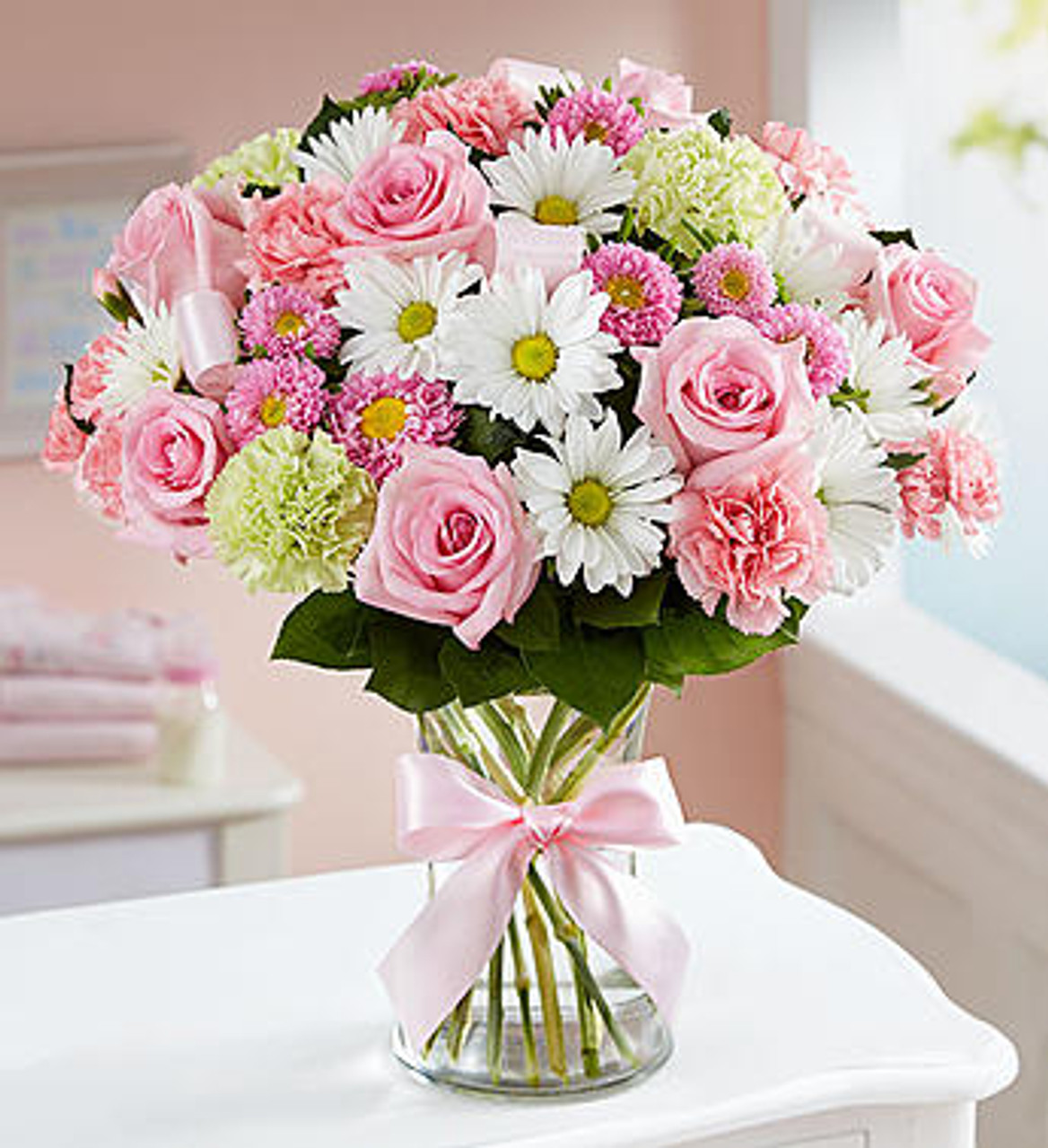 New baby girl sales flower arrangements