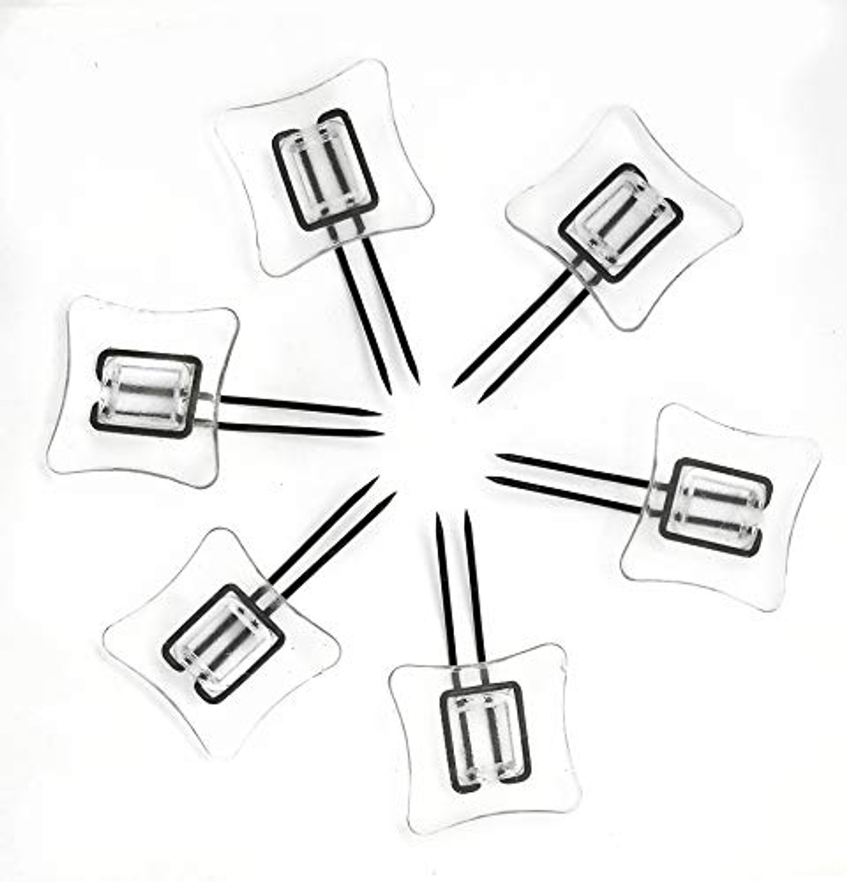 Rug Settlers Rug Pins Pack of 6 Rug Anchors Secure a Rug Over a Rug Anti  Slip Pins for mats Runners Plastic Sheets and Throws