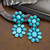 JF Turquoise Cluster Earrings