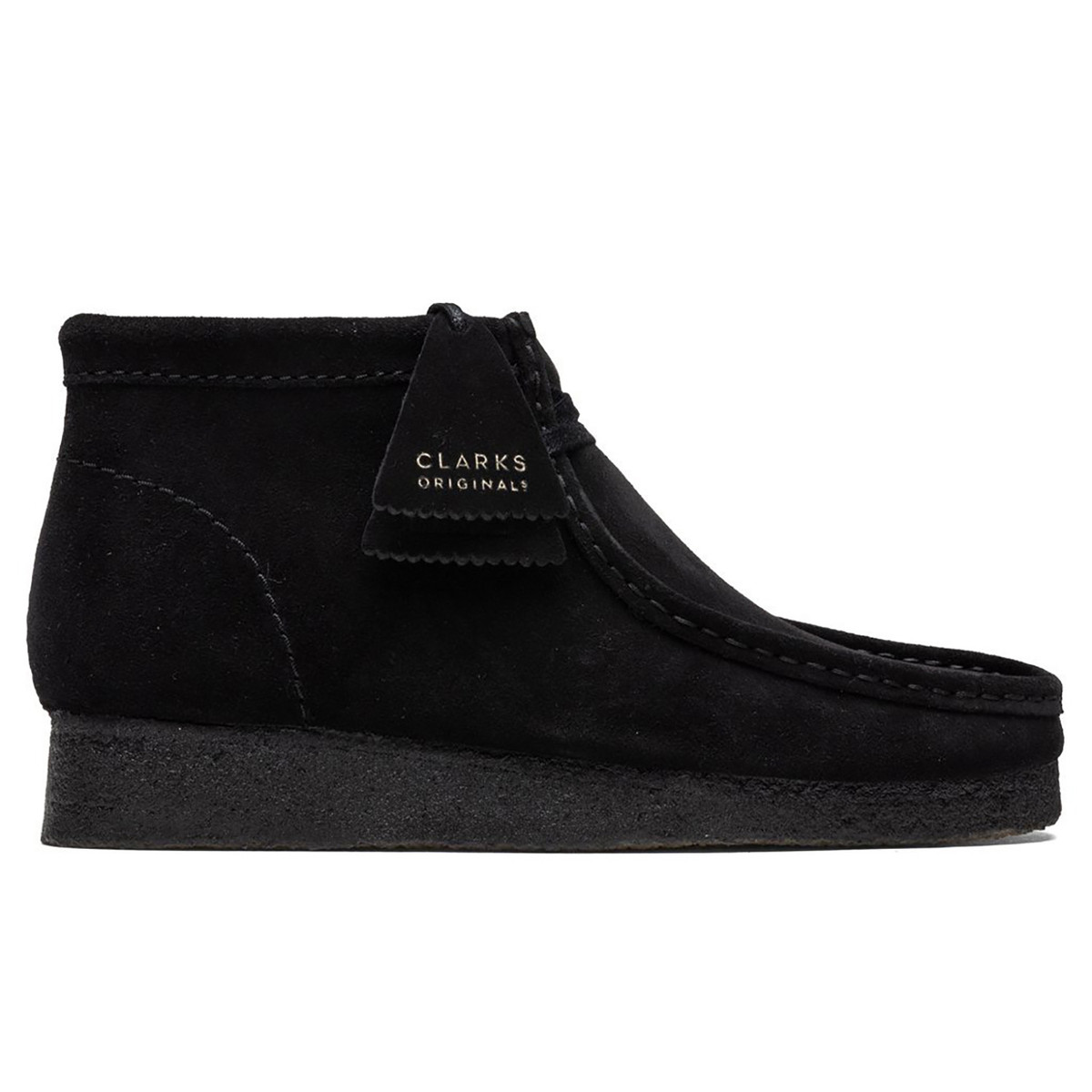 CLARK WALLABEE BOOT BLACK SUEDE