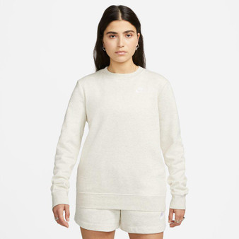 Nike Sportswear Club Fleece Women's Crew-Neck Sweatshirt OATMEAL HEATHER