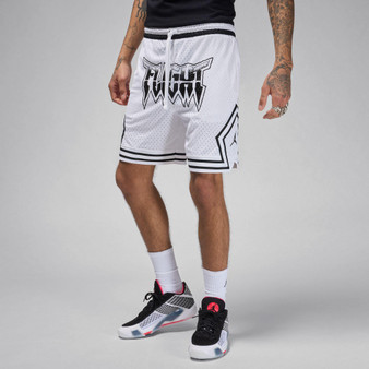 Jordan Sport Men's Dri-FIT Diamond Shorts WHITE/BLACK