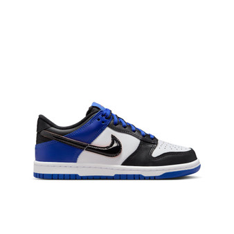 Nike Dunk Low SE "BLACK TOE RACER BLUE" (GS)