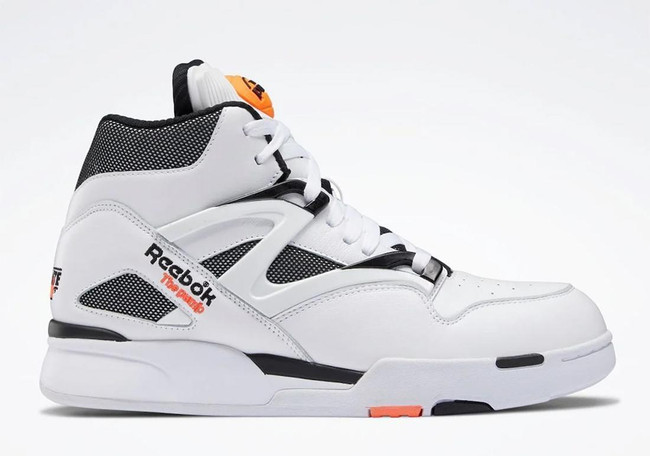 black and orange reebok pumps