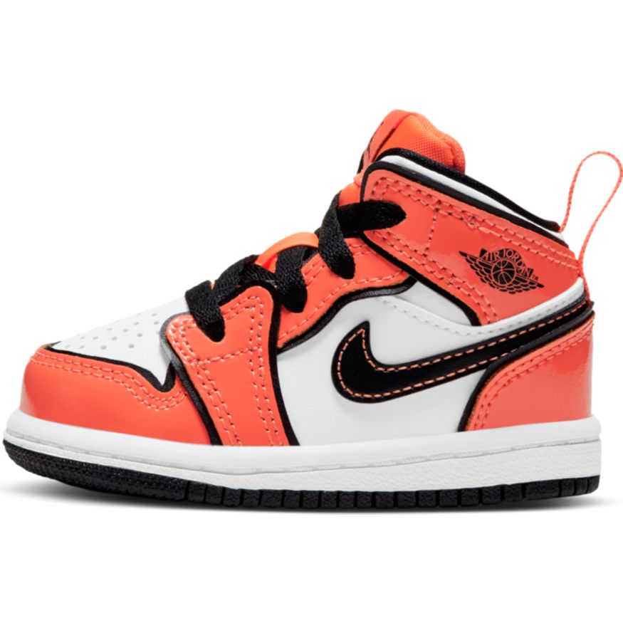air jordan 1 mid se orange black and white