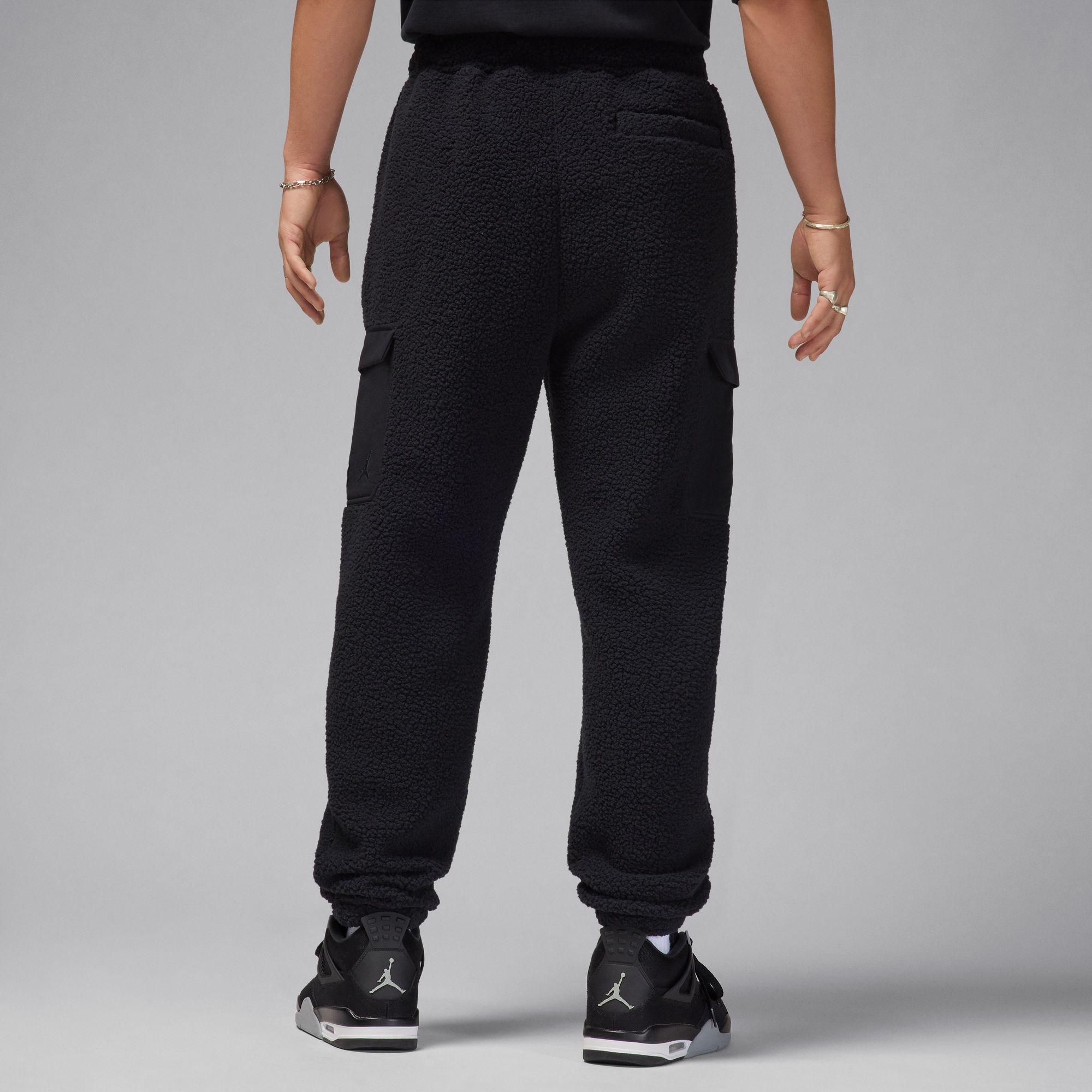 Jordan Flight Men's High-Pile Fleece Pants BLACK - SNEAKER HUB