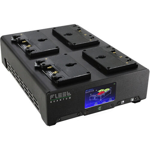 Core SWX FLEET Quantum 4-Position Charger with Touchscreen Color LCD (Gold Mount)
