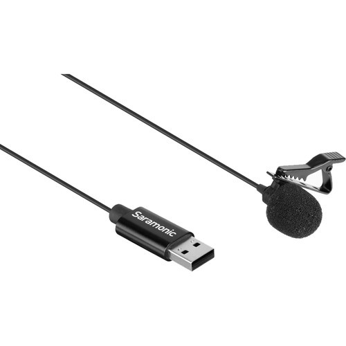 Saramonic SR-ULM10 Omnidirectional USB Lavalier Microphone (6.5' Cable)