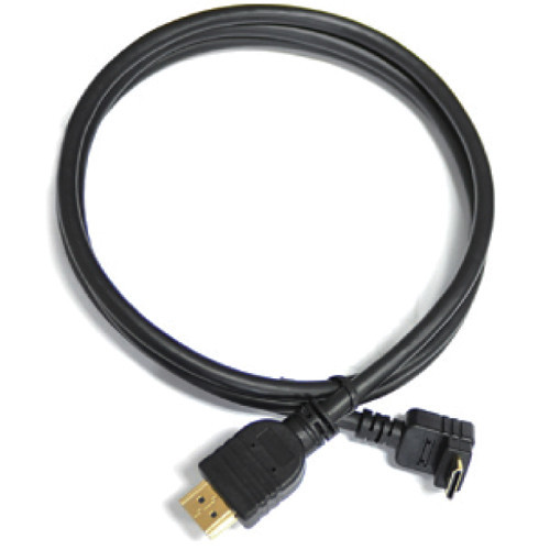 Cineroid HASN12CRF Straight HDMI Type-A to Right-Angle Mini-HDMI Type-C Cable (3.9')