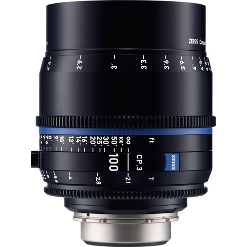 Zeiss CP.3 100mm T2.1 Compact Prime Lens (Sony E Mount)