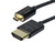 Monoprice Ultra Slim Active High Speed HDMI Cable with HDMI Micro Connector, 6ft Black