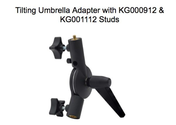 Tilting Umbrella Adapter with KG000912 & KG001112 Studs