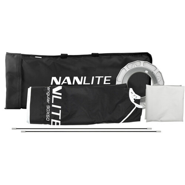 Nanlite Rectangle Softbox with Bowens Mount (35x24in)