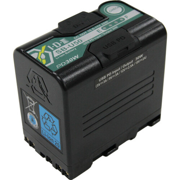 IDX System Technology SB-U50 PD Sony BP-U Lithium-Ion Battery (14.4V, 48Wh)