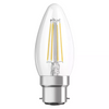 LED Filament Candle 4W (40W eq.) B22d 2700K Clear