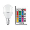 LED Golfball 5.5W (40W) E14 2700K and RGB Opal Dimmable Remote Control