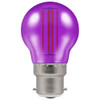 LED Round 45mm BC 4.5W (25W) Purple Harlequin