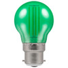 LED Round 45mm BC 4.5W (25W) Green Harlequin