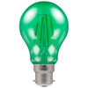 LED Filament Harlequin GLS 4.5W 240V BC Green