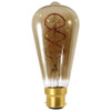 Girard Sudron LED Spiral Filament 4W 200lm B22d ST64 Smoked Dimmable