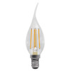 4W LED Filament Bent Tip Clear Candle SES 2700K