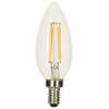 LED Filament Candle 4W 240V E12 Very Warm White Clear Dimmable