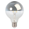 Calex Crown Silver 95mm Globe Extra White White 3.5W 240V ES Dimmable