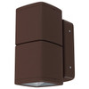 Lumiance InVerto Direct/Indirect 2 x 15W Cool White 40 Degrees IP65 in Rust